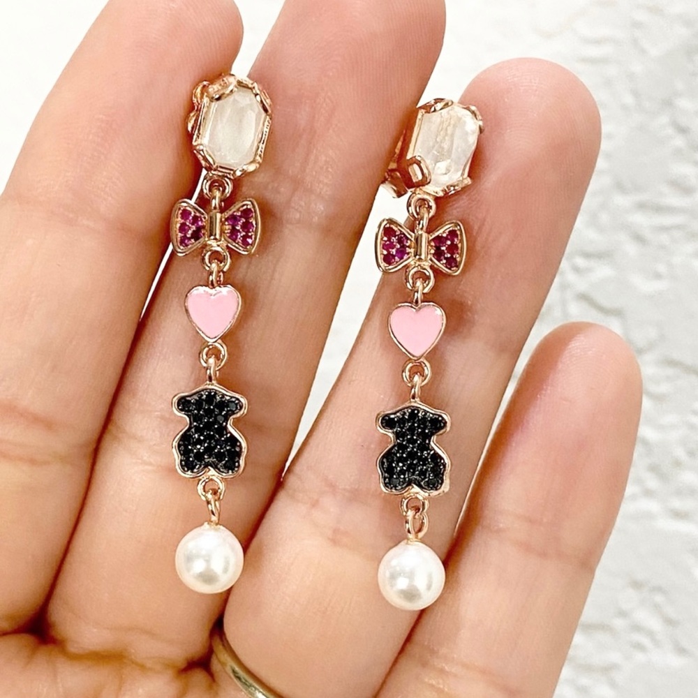 TOUS long vermeil earrings